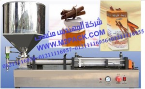 ماكينة تعبئة زجاجات زيت القرفة موديل 404 إم تو باك