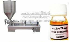 ماكينة تعبئة زجاجات زيت الحلبة موديل 404 إم تو باك